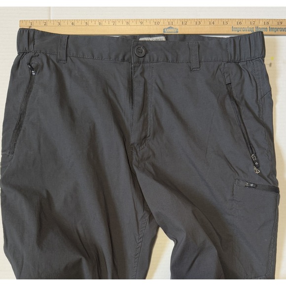 CRAGHOPPERS Kiwi - Men's Pro Stretch Gray Cargo Pants - Size 38x31 - Picture 8 of 8